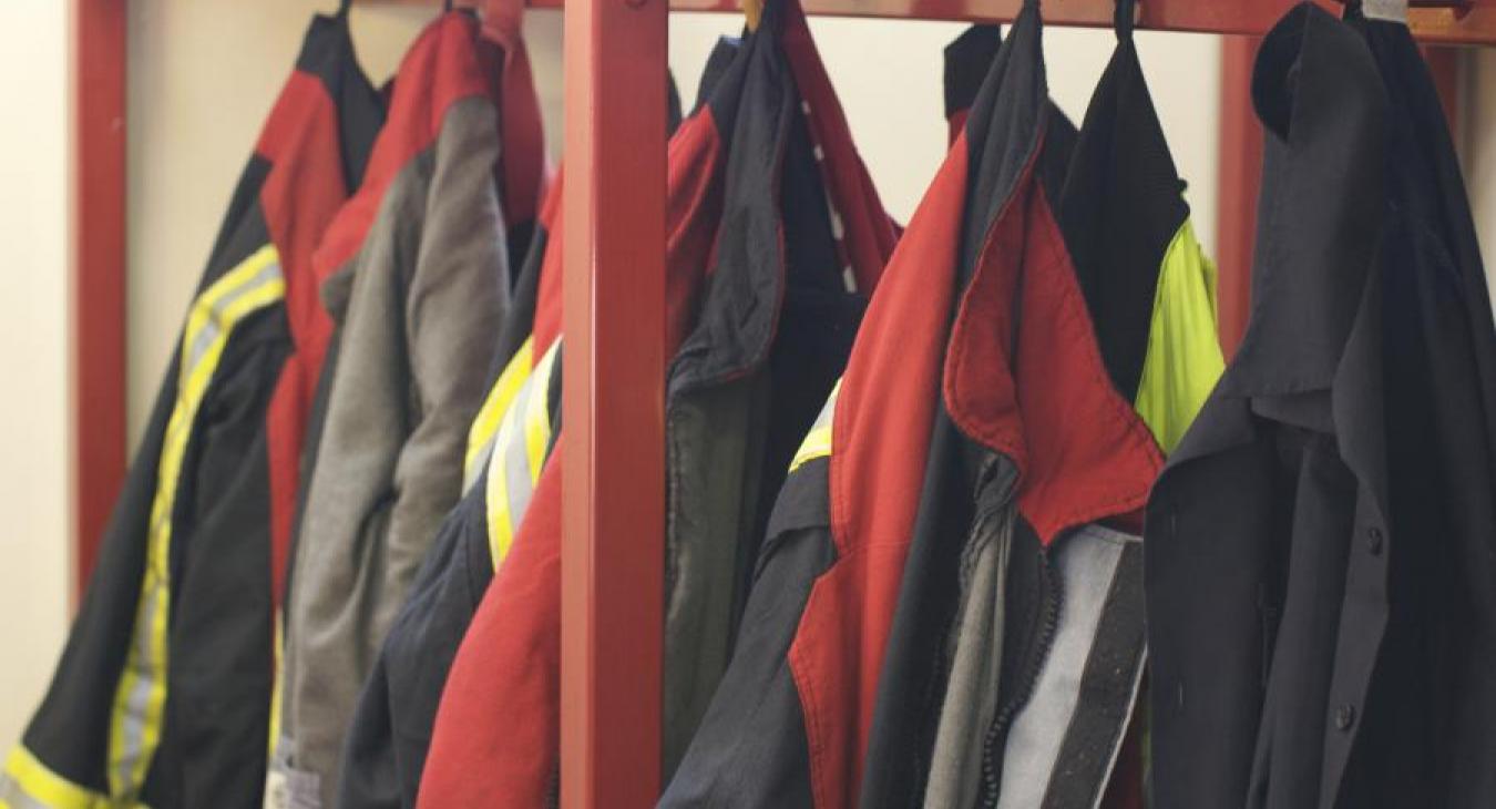 kit hanging on hooks