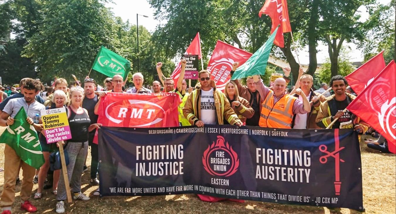 Austerity protest march