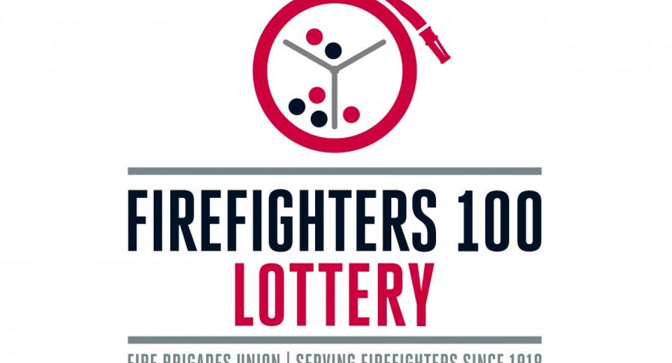 Firefighters lottery logo with strapline