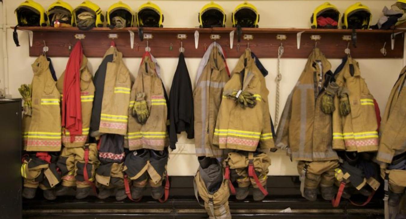 firefighter-clothing-hanging