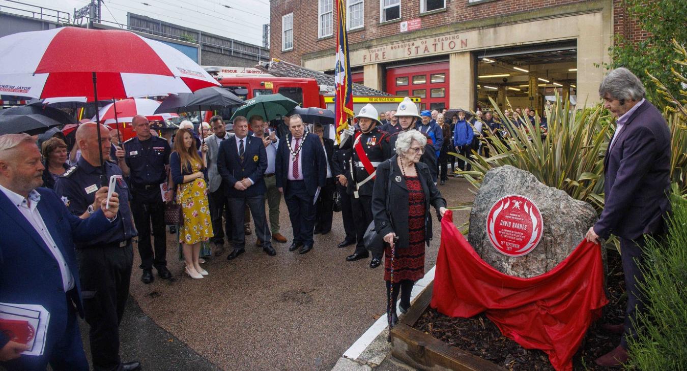 David Barnes plaque unveiling 