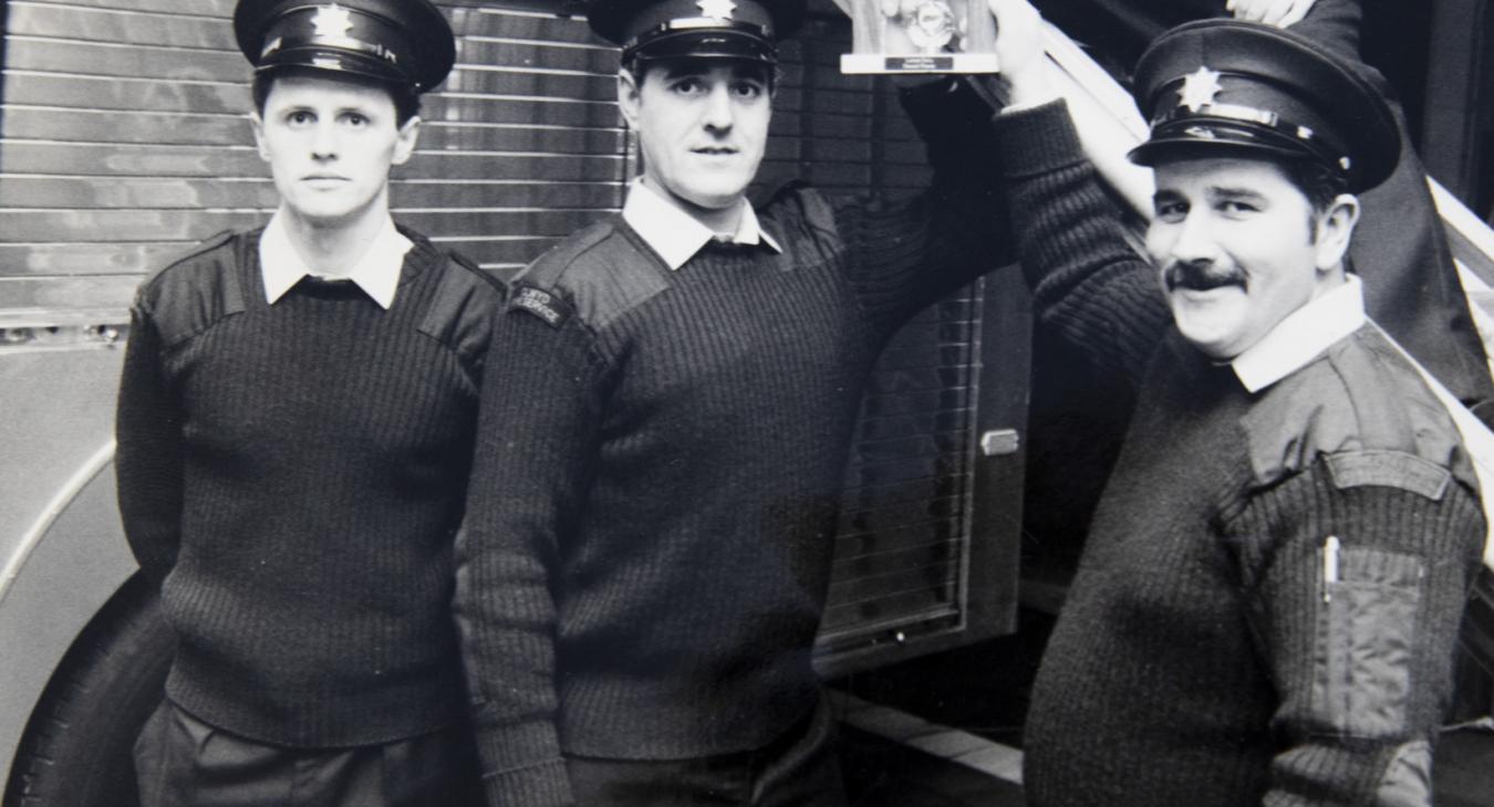Eddie Goodman with colleagues 