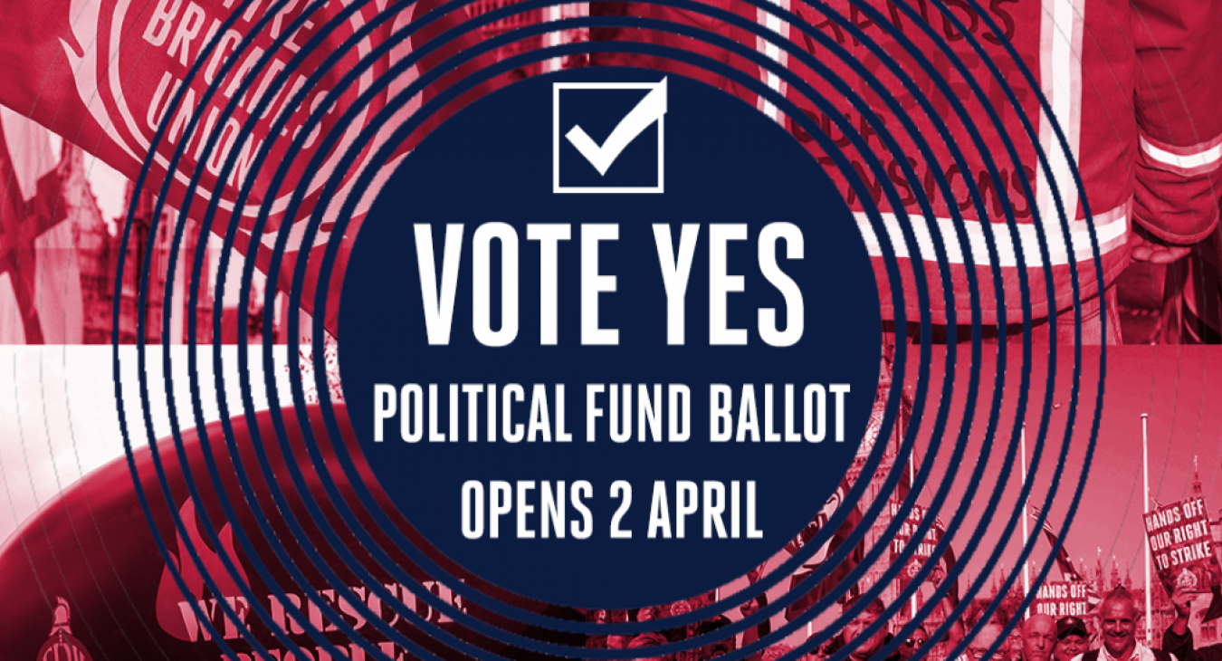 Vote yes in political fund ballot 