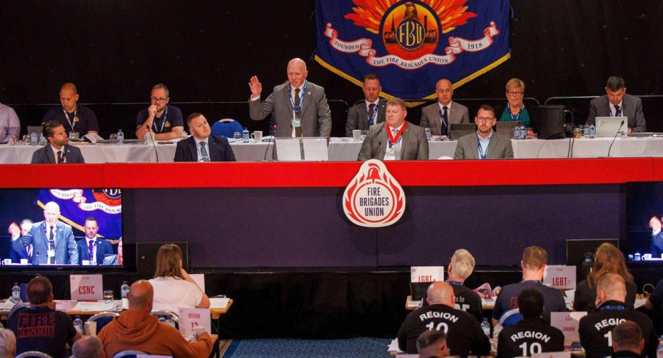 Matt Wrack addresses FBU Annual Conference 2024