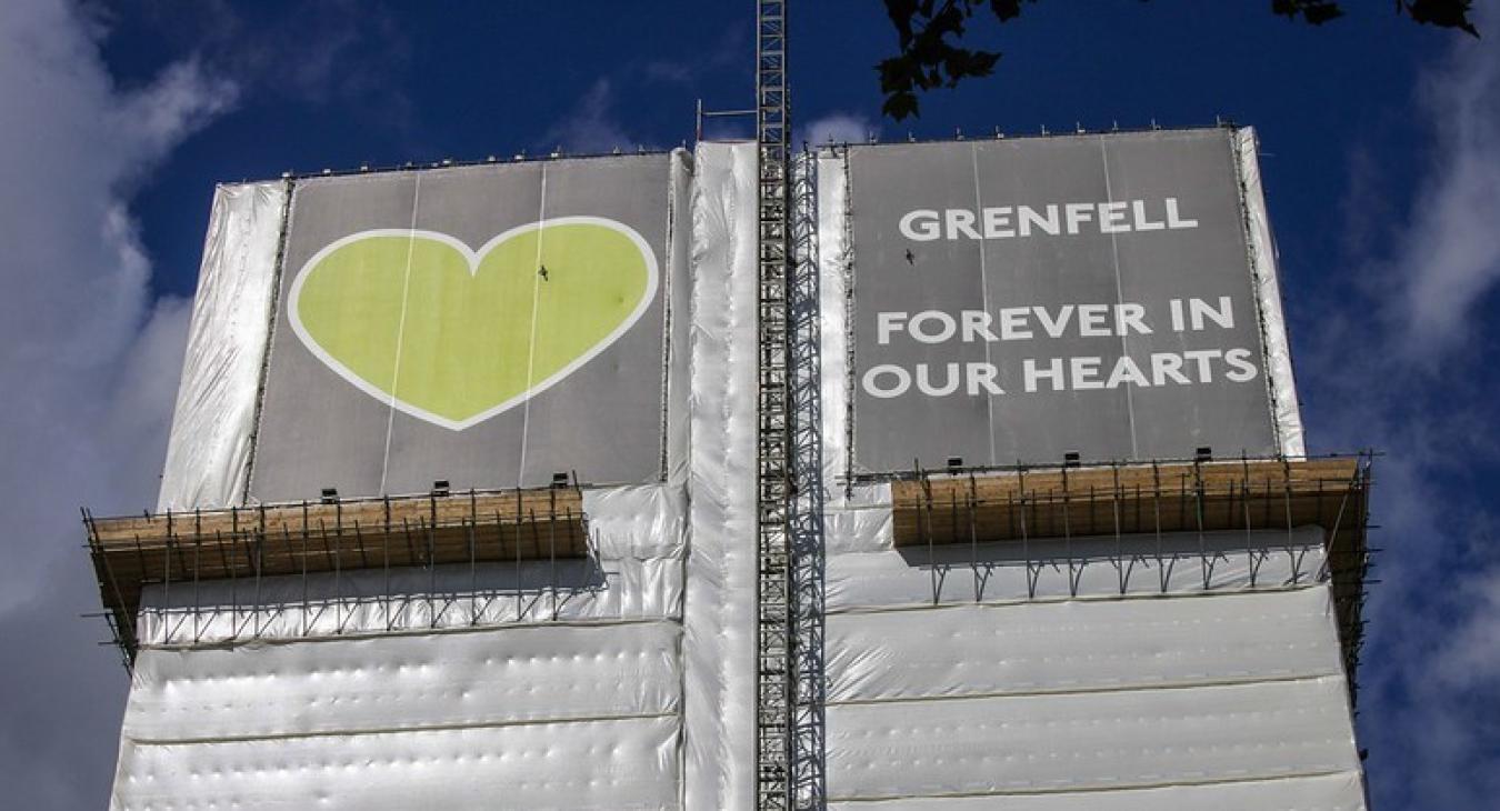 Grenfell Tower from below