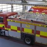 fire appliance  van in station