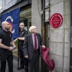 William Fraser red plaque unveiling