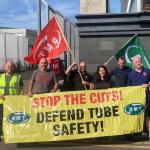 RMT strike action picket line 