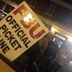 FBU picket line