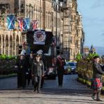 Guard of honour for Barry Martins funeral cortege credit Craig Maclean