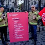 FFs outside 10 Downing st