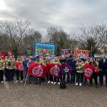 Rally against cuts in Avon 