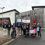 Members gather at Gloucestershire meeting against shift pattern changes