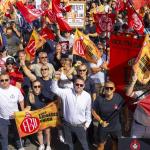 FBU officials at FBU cuts kill rally in Kent